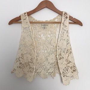 Abercrombie & Fitch Lace Mini Vest